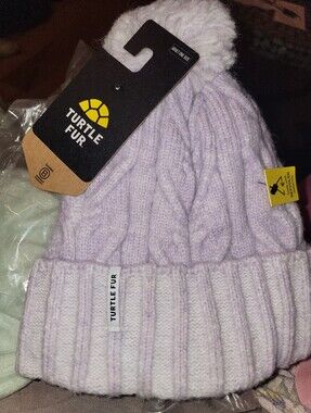 Turtle Fur Emma Beanie With Pom 🐢